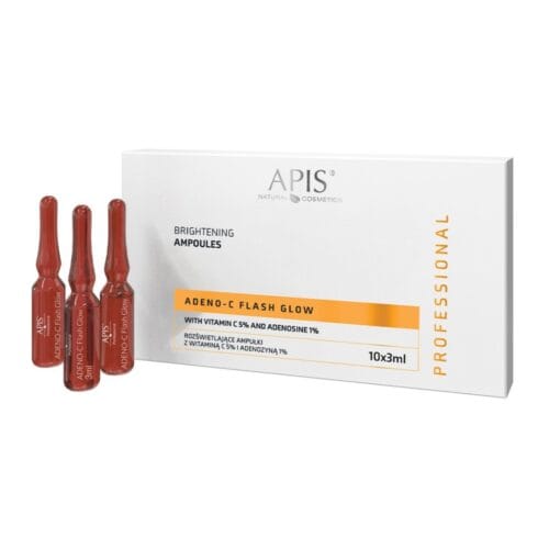 Apis Professional ADENO‑C Flash Glow Brightening Ampoules – 10 × 3 ml
